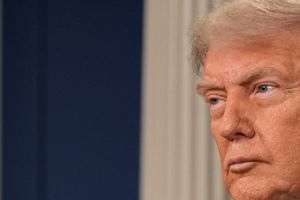 U.S. President Trump speaks to the media at the White House in Washington