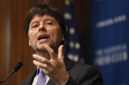 Documentary filmmaker Burns speaks about his film, The Central Park Five, at the National Press Club in Washington