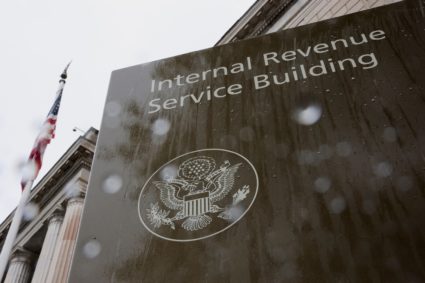 A view of the Internal Revenue Service (IRS) building in Washington