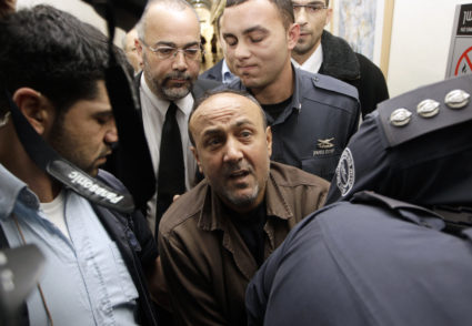 Far-right Israeli minister confronts long-imprisoned Palestinian leader face to face