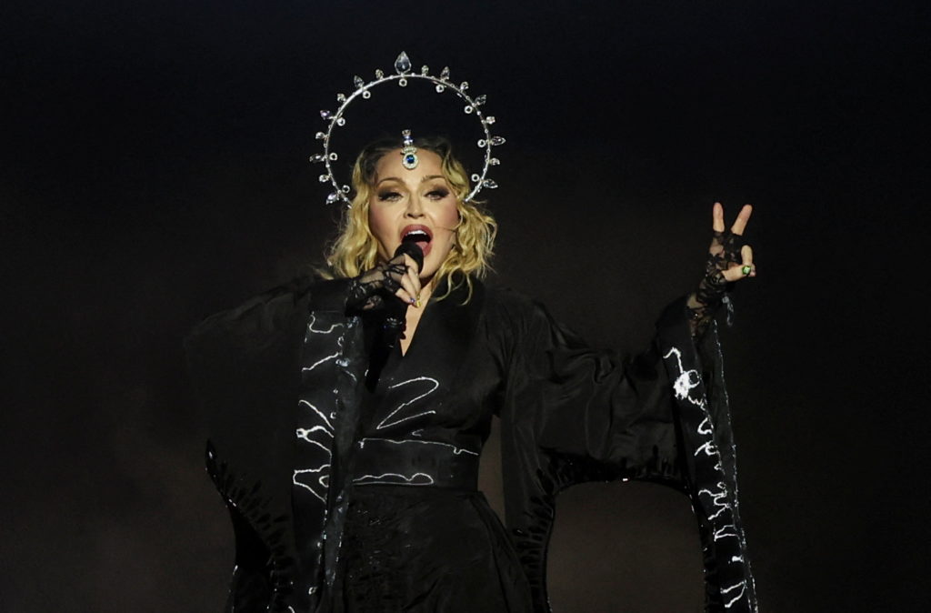 Madonna's concert at Copacabana beach, in Rio de Janeiro