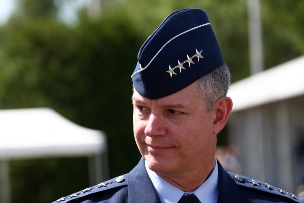U.S. Air Force General Grynkewich takes over as NATO's new Supreme Allied Commander Europe, in Casteau