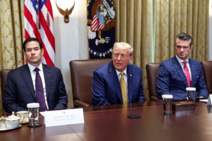 U.S. President Trump holds a cabinet meeting at the White House in Washington
