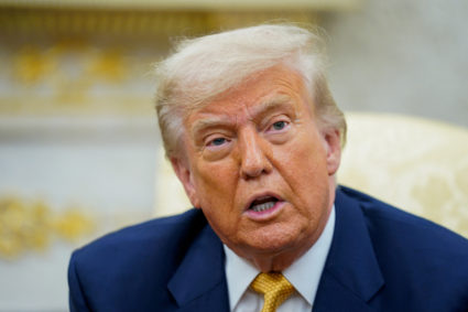 FILE PHOTO: U.S. President Donald Trump at the White House in Washington
