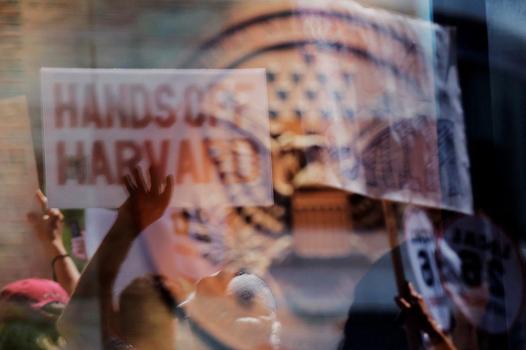 Hearing in case brought by Harvard University in Boston