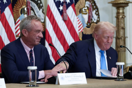 U.S. President Donald Trump attends the "Making Health Technology Great Again" event at the White House in Washington, D.C.