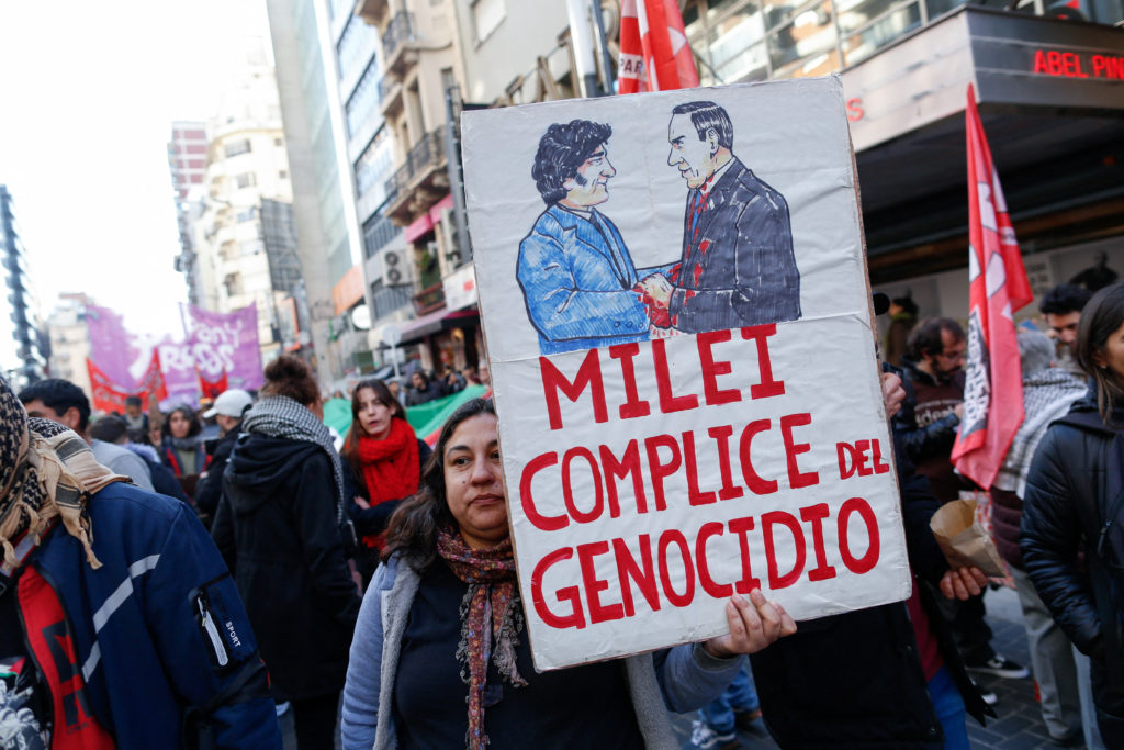 Argentines rally in support of Palestinians