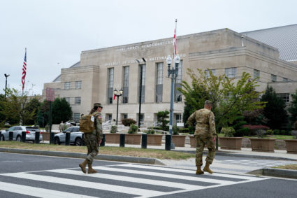 The nation's capital finds itself at the center of a Trump maelstrom as National Guard troops arrive