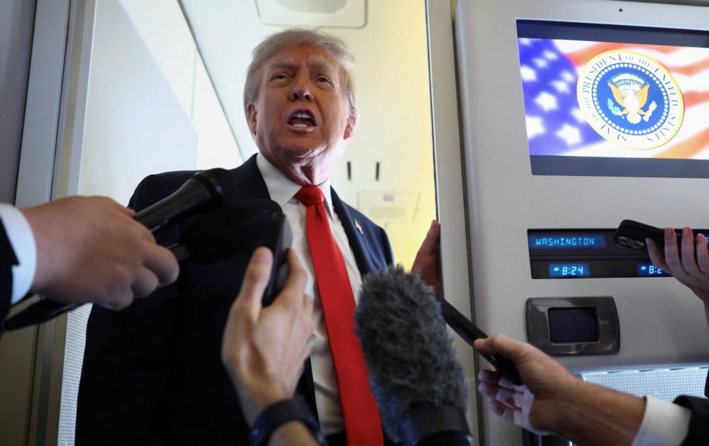 WATCH: ‘Nothing set in stone,’ Trump says aboard Air Force One en route to meeting with Putin