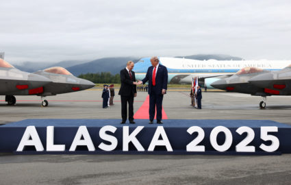 U.S. President Trump meets with Russian President Putin in Alaska