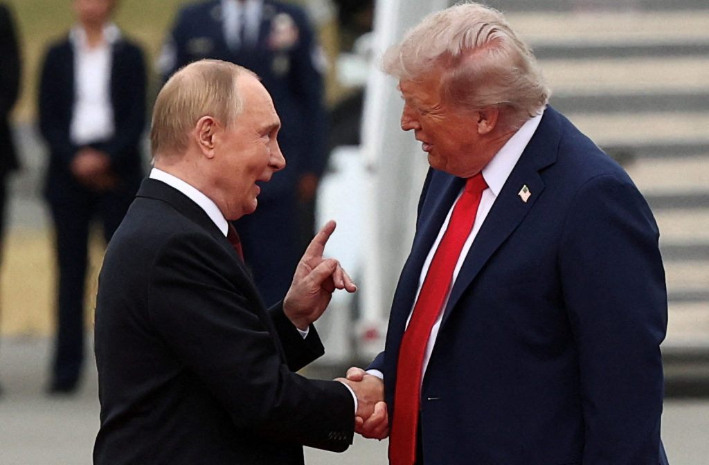 U.S. President Trump meets with Russian President Putin in Alaska