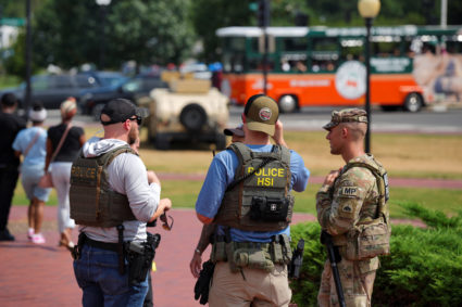 U.S. President Trump deploys the National Guard and federalizes the Metropolitan Police Department, in Washington, D.C.