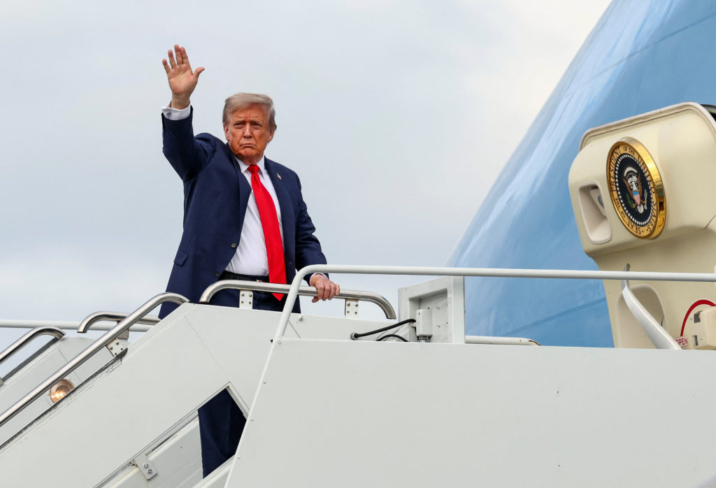 U.S. President Trump meets with Russian President Putin in Alaska