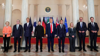 WATCH: Zelenskyy brings Europe's top leaders to meet Trump over ending Ukraine war