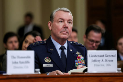 FILE PHOTO: House Intelligence Committee hearing about worldwide threats, on Capitol Hill in Washington