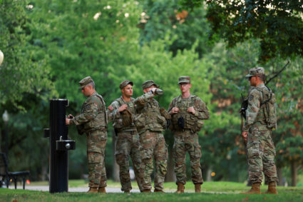 U.S. President Trump deploys the National Guard in Washington