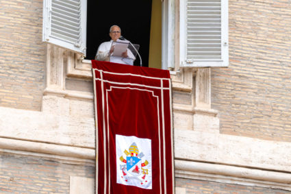Pope Leo leads weekly Angelus prayer at the Vatican