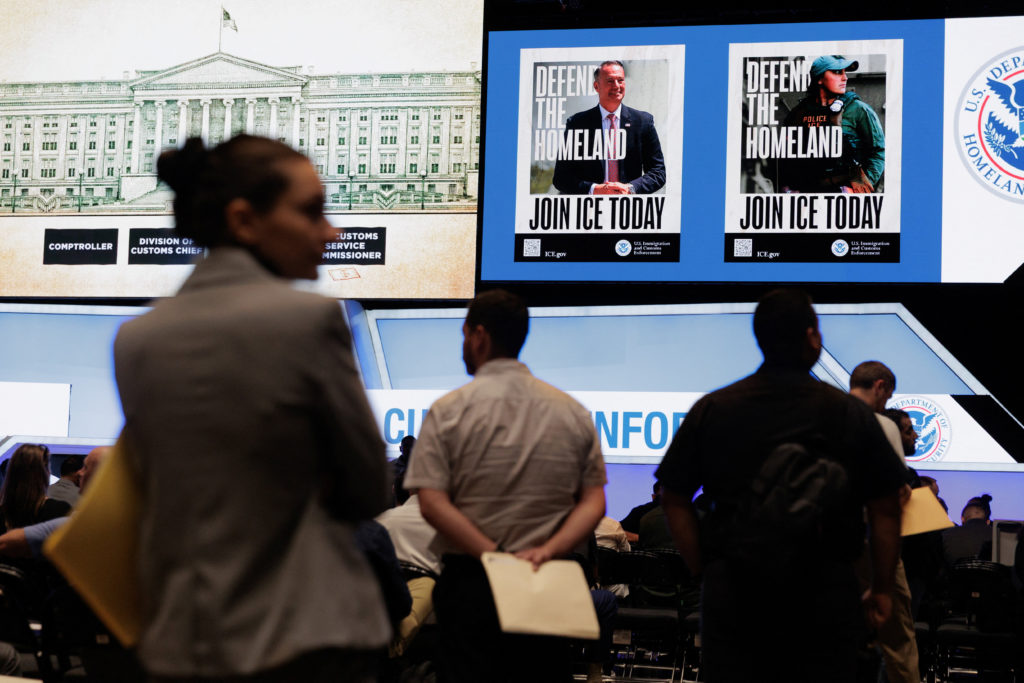 U.S. Immigration and Customs Enforcement (ICE) holds a two-day job fair in Arlington