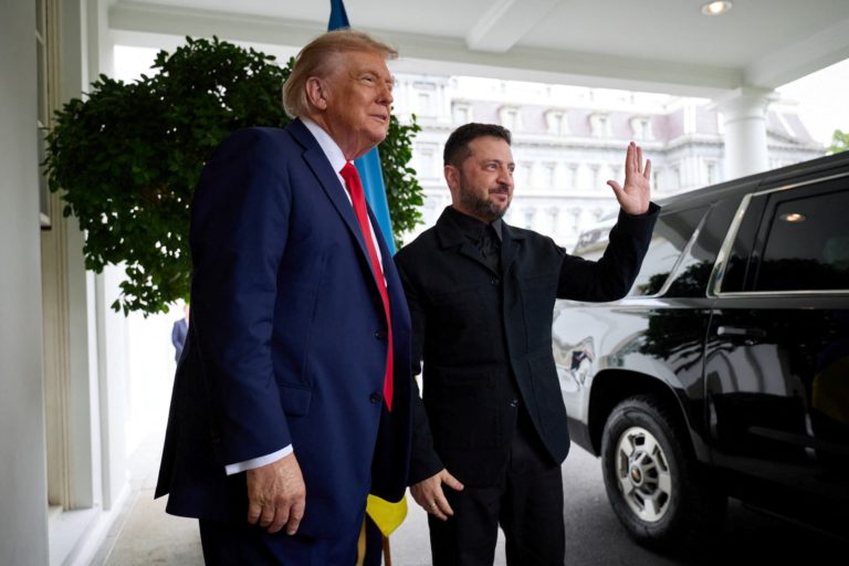 U.S. President Trump meets with Ukrainian President Zelenskiy and European leaders, in Washington, D.C.