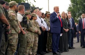 U.S. President Trump speaks at U.S. Park Police Anacostia Operations Facility in Washington