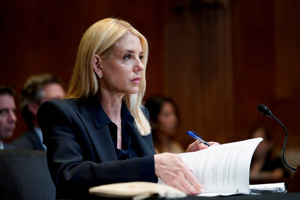 U.S. Attorney General Pam Bondi appears before a Senate Appropriations Subcommittee, in Washington