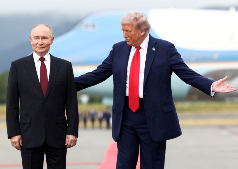 U.S. President Trump meets with Russian President Putin in Alaska