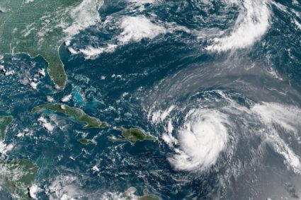 Hurricane Erin, which is the first hurricane of the 2025 Atlantic season and has developed into a dangerous Category 4 hur...