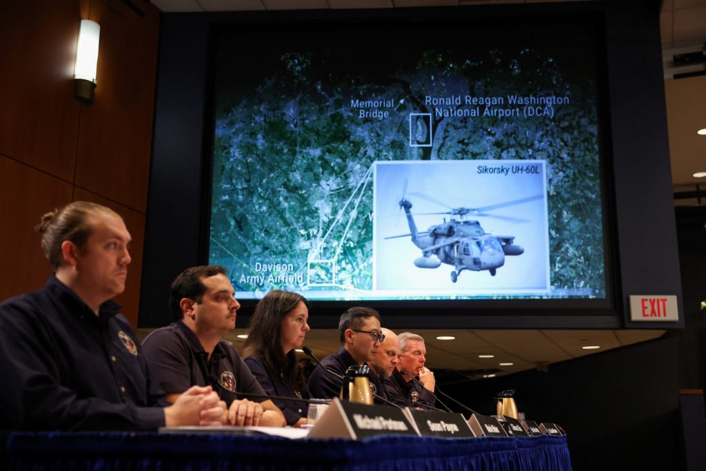 National Transportation Safety Board investigative hearing, in Washington