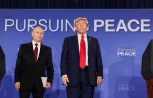 U.S. President Trump meets with Russian President Putin in Alaska