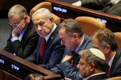 FILE PHOTO: Israeli Prime Minister Netanyahu attends a discussion at the plenum in the Knesset, in Jerusalem