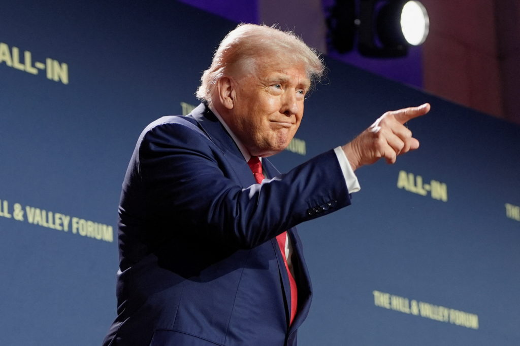 U.S. President Trump delivers an address on Artificial Intelligence