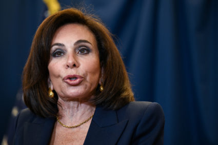 U.S. Attorney Jeanine Ferris Pirro holds a press conference
