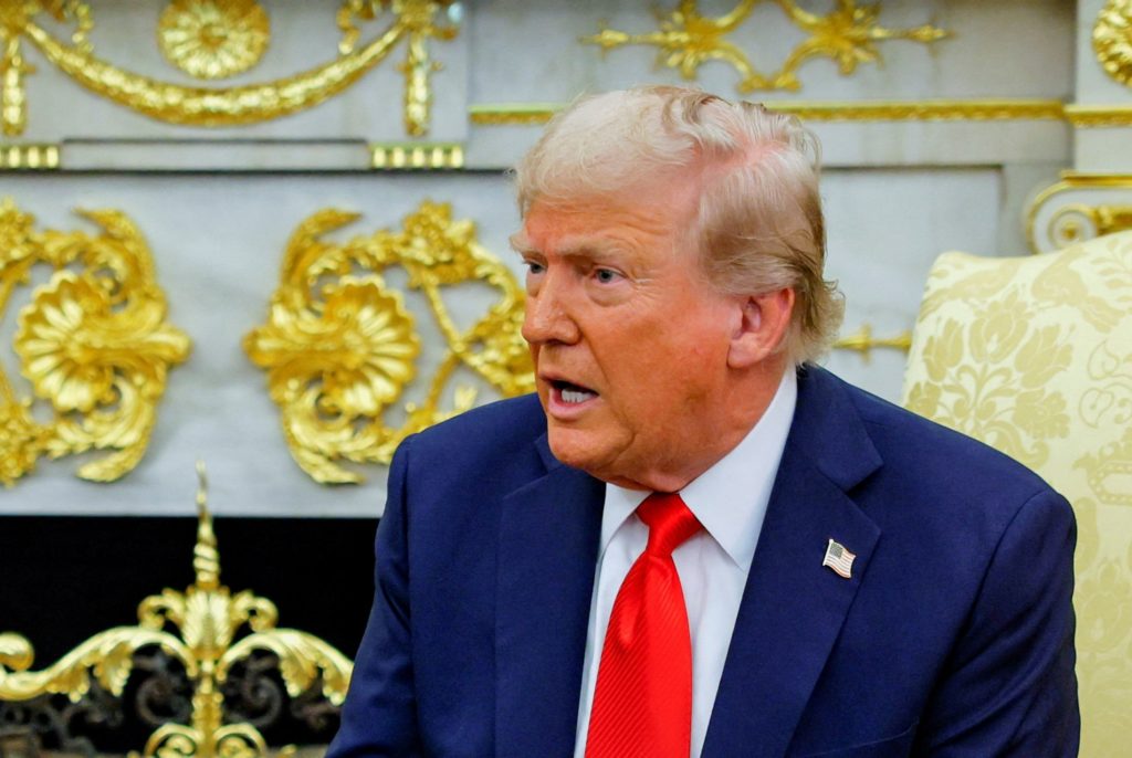 U.S. President Donald Trump meets Polish President Karol Nawrocki in Washington