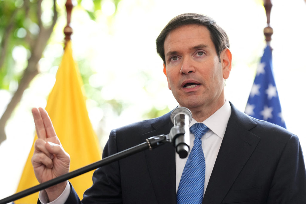 U.S. Secretary of State Marco Rubio meets with Ecuador's Foreign Minister Gabriela Sommerfeld in Quito