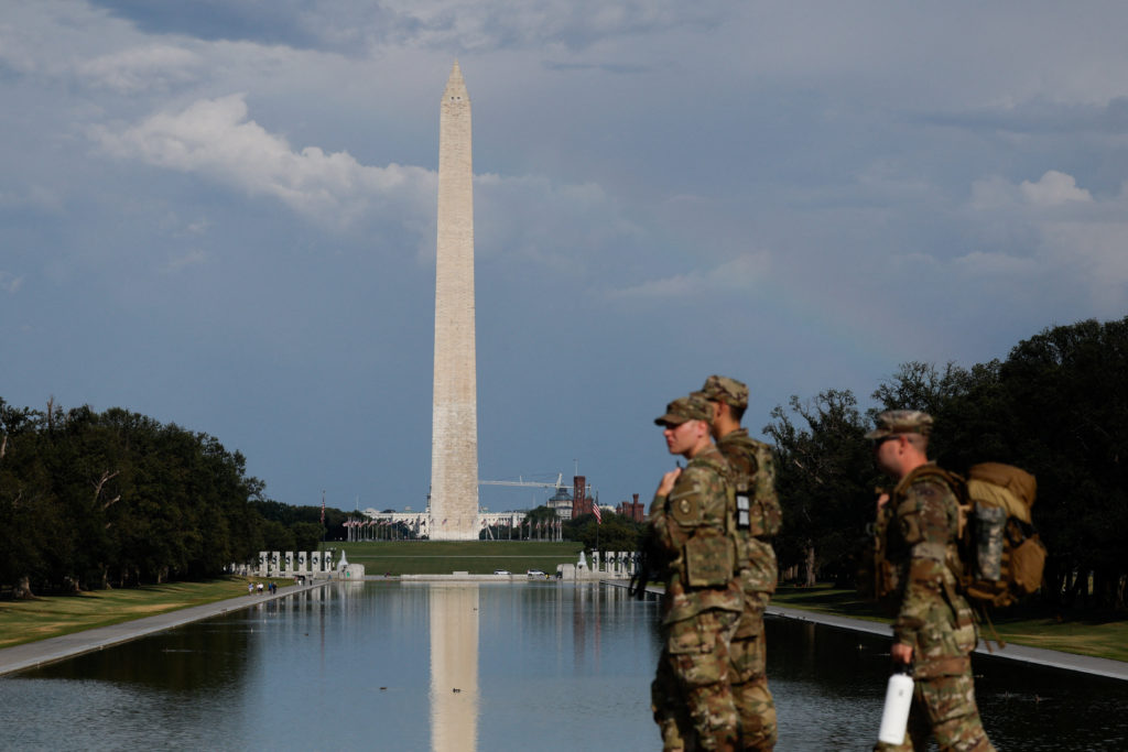 U.S. President Donald Trump deploys National Guard in Washington