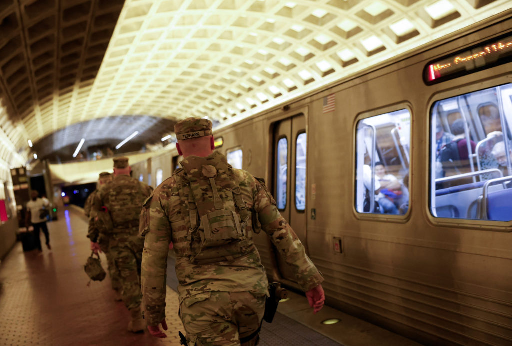 U.S. President Trump deploys the National Guard in Washington