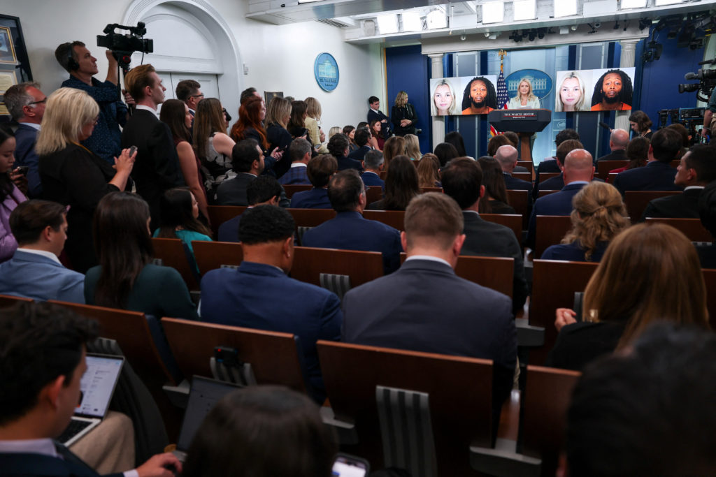 White House Press Secretary Leavitt holds a press briefing