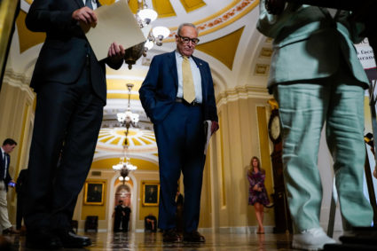 U.S. Senate Democrats weekly policy lunch at U.S. Capitol in Washington