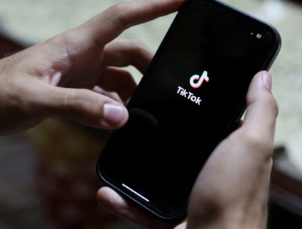 FILE PHOTO: An Egyptian man opens the TikTok app in Cairo