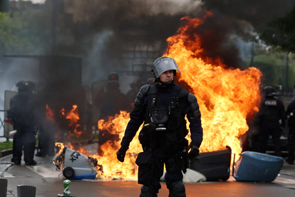 Nationwide protests in France turn new prime minister’s first day into chaos