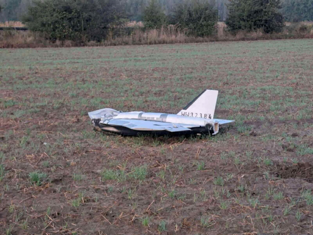 FILE PHOTO: A damaged drone lies after falling in the eastern Polish village of Czosnowka