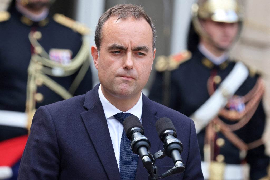 FILE PHOTO: Handover ceremony for France's newly appointed PM Lecornu in Paris