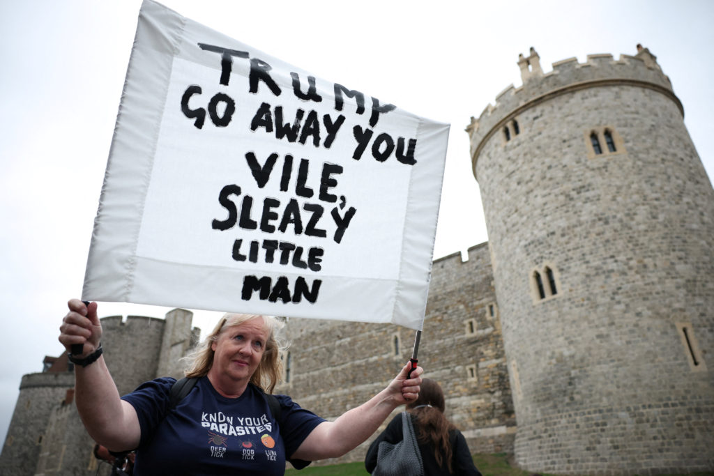 U.S. President Trump's state visit to Britain