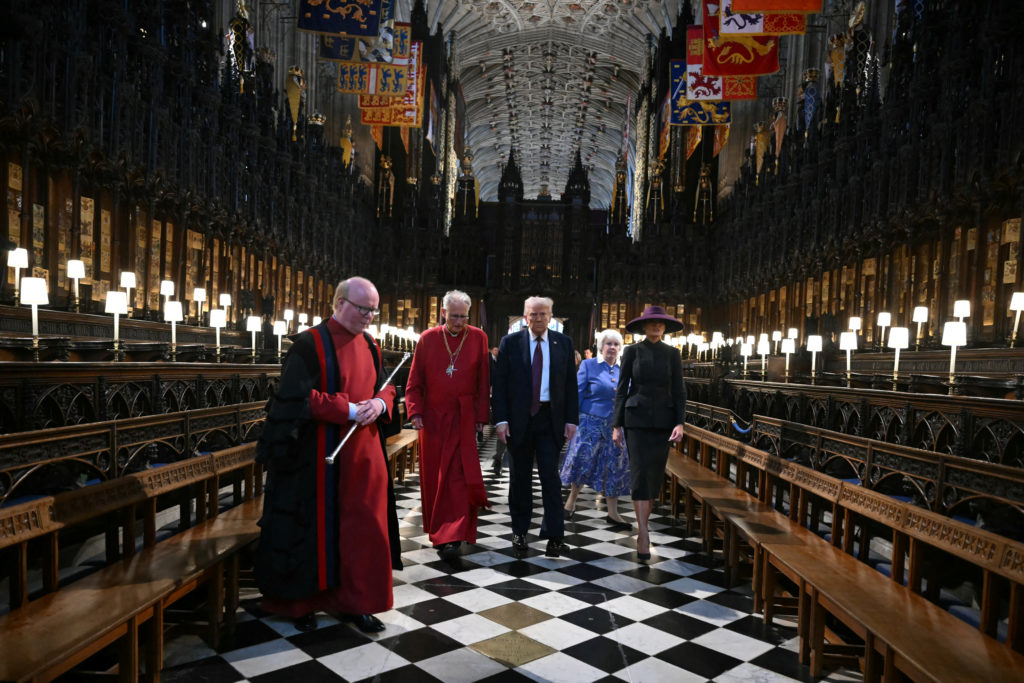 U.S. President Trump makes second state visit to Britain