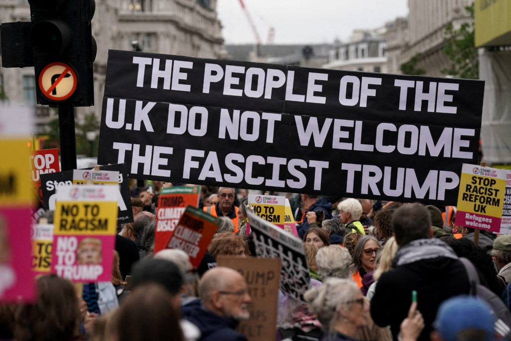 U.S. President Trump's state visit to Britain