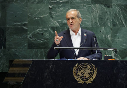 WATCH: Iran's Masoud Pezeshkian blasts U.S. and Israeli attacks in address to U.N. General Assembly