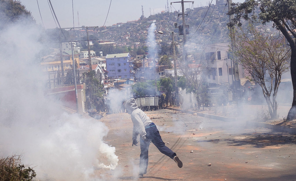 Young protesters in Madagascar renew demands for water and power, in Antananarivo