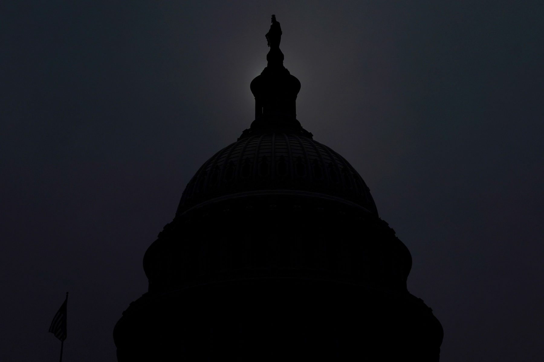 A view of the U.S Capitol dome, in Washington