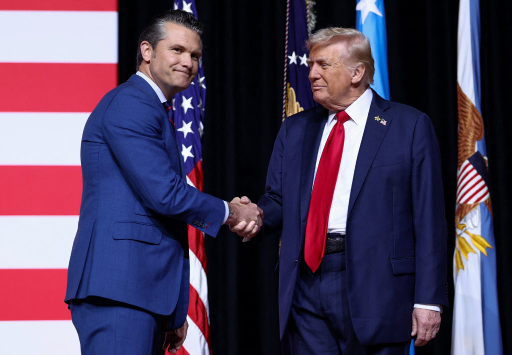 WATCH: Trump, Hegseth address rare gathering of U.S. military leaders from  around the world | PBS News