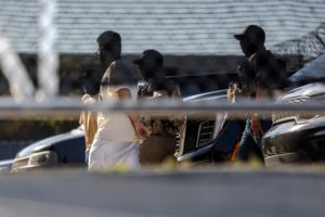 Federal agents unload detainees at the Broadview ICE detention center